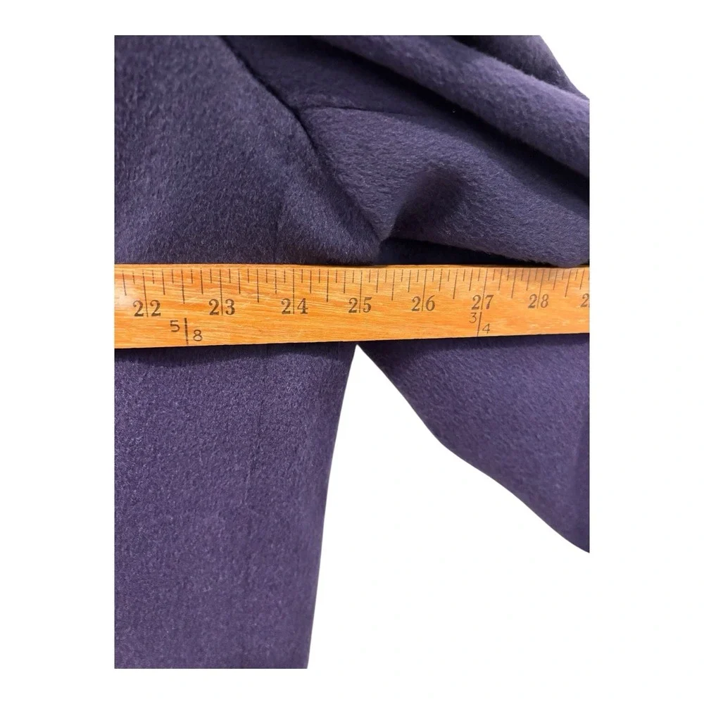 Vtg Paul et Duffier Coat Womens 14 Purple Jewel Tone Soft Wool Blend Lined‎ USA